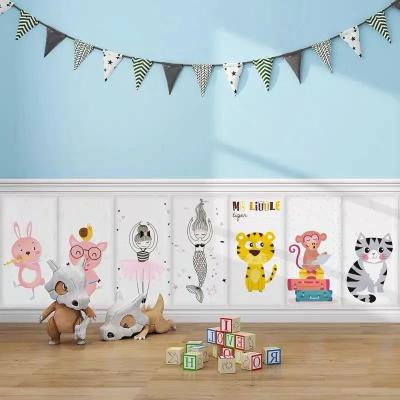 70x35cm 3D Foam Waterproof Self Adhesive Wall Sticker For Living Room Bedroom Kids Anti-Collision Protectors Wallpaper