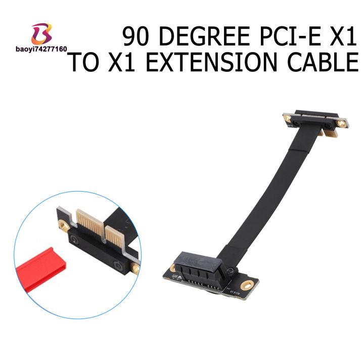 Pcie X1 Riser Cable Dual 90 Degree Right Angle Pcie 3 0 X1 To X1