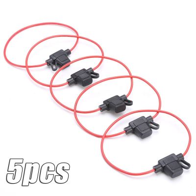5 Pcs Car Fuse Holder In Line Mini Power Socket Waterproof Car Fuse Holders Replacement Parts Auto Accessories Fuses Accessories