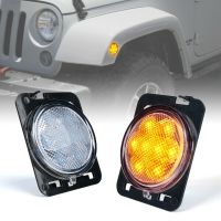 【CW】 Front FenderSideLightsLens forWrangler JK JKU 2007 2018 Turn SignalReplacement Car Accessories