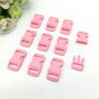 10 pcs 3/8 quot;(10mm) Pink Colorful Curved Side Release Buckle Clasps For Paracord Bracelet Backpacks Clothes Bags Parts 08