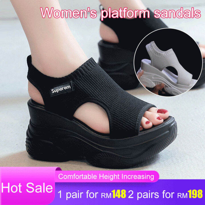 fengmang platform wedge platform roman sandals Lazada