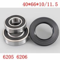 For Haier Drum Washing Machine Water Seal（40*66*10/11.5）+Beas 2 Pcs（6205 6206）Oil Seal Sealing  Parts