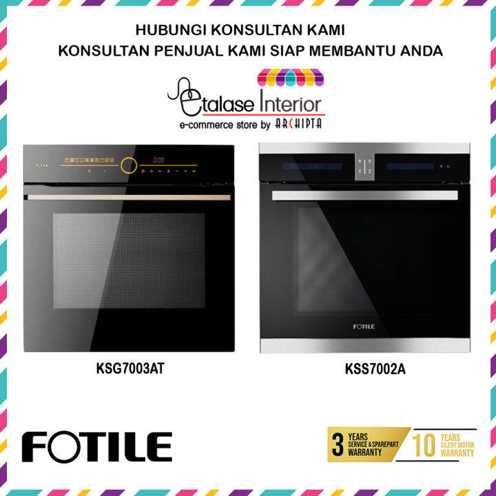 Fotile Built In Oven Listrik Tanam KSG7003AT, KSS7002A Lazada Indonesia