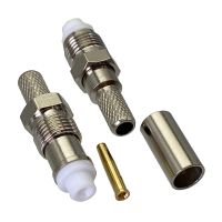 1Pcs FME female jack crimp RG58 RG142 LMR195 RG400 cable RF Coaxial connector Professional Audio Accessories