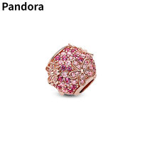 Pandoraˉ Charm Pandoraˉ Pink Pavé Pavé Daisy Charm 788797C01 Beautiful Flower Beads แพนดอร่าเสน่ห์แพนดอร่าสีชมพู Pavé Pavé เดซี่เสน่ห์ลูกปัดดอกไม้ที่สวยงาม