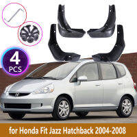 4ชิ้นบังโคลนหลังสำหรับฮอนด้าแจ๊ส Fit Hatchback 2004 2005 2006 2007 2008หุ้มสาดโคลนอวัยวะเพศหญิงยาม M Udflap อุปกรณ์เสริม