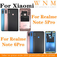 ฝาครอบแบตเตอรี่หลังสำหรับ Xiaomi Redmi Note 5 6 Note5 Note6 Pro หลังกระจกแบตเตอรี่อะไหล่เคสประตูหลัง