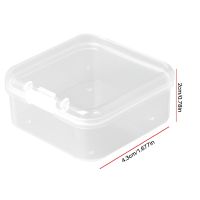 6 Pieces Mini Plastic Clear Storage Box for Collecting Small Items, Beads, Jewelry, Business Cards