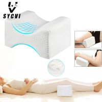 Body Memory Cotton Leg Pillow Home Foam Pillow Sleeping Orthopedic Sciatica Back Hip Joint for Pain Relief Thigh Leg Pad Cushion