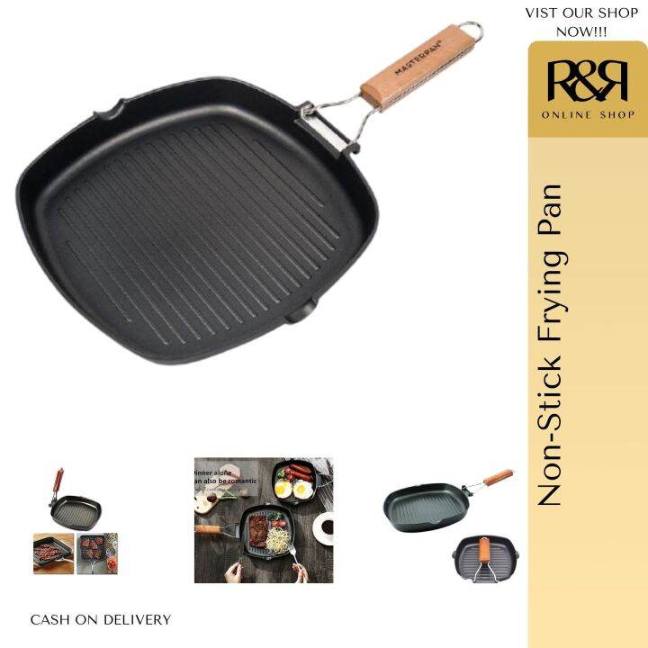 Non Stick Frying Pan,,Easy Clean Grill Pan,Square Pan,Easy to Use