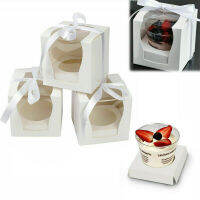 12Pcs Box Gifts Baking Packaging Party Single Cupcake Clear