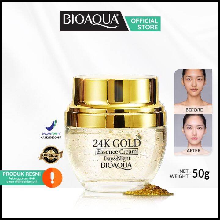 Az2r- Bioaqua 24K Gold Skin Brightening/Serum Wajah/Essence Cream ...