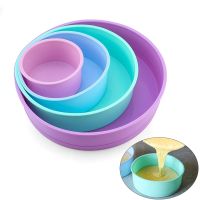 4/6/8in Silicone Cake Mold Tray Pans Round Baking Mold Kitchen Silicone Nonstick Baking Pans Reusable Cake Pans