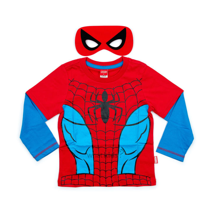 sale-เสื้อยืดเด็ก-แขนยาว-ลิขสิทธิ์แท้-100-ลาย-spider-man-สไปเดอร์แมน-ฮัค-มาร์เวล-ธอร์-พร้อมส่ง