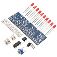 1ชิ้นชุดการผลิตอุปกรณ์อิเล็กทรอนิกส์ไฟ LED NE555 CD4017ไหลโมดูลบอร์ดควบคุมของตกแต่งงานปาร์ตี้สัญญาณนาฬิกาออสซิลเลเตอร์ตัวเก็บประจุ