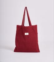 Corduroy Tote Bag Color Santa Red