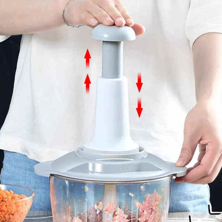 Manual Food Processor HandPowered Food Chopper Vegetable Chopper