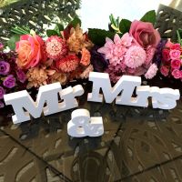 3 Pcs/set Wedding Decorations Mr Mrs Props Just Married Events Decoration Supplies Sign