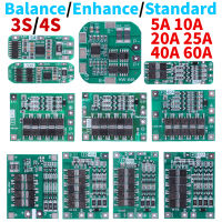 3วินาที4วินาที5102540A60A Li-Ion ชาร์จคณะกรรมการป้องกัน18650 BMS 11.1โวลต์12.6โวลต์14.8โวลต์16.8โวลต์เพิ่มสมดุลมาตรฐาน