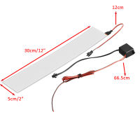 12V ยืดหยุ่น EL แผงไฟ Electroluminescent Back Light แผ่น Strip โคมไฟตกแต่ง Converter 30X5ซม. สำหรับรถบ้าน Party