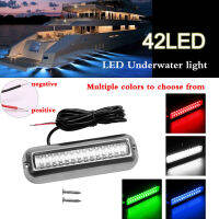 42 LED ใต้น้ำเรือกรอบขวางแสงสแตนเลสใต้น้ำโป๊ะกันน้ำโคมไฟทะเลฮาร์ดแวร์เรือยอชท์ไฟท้าย