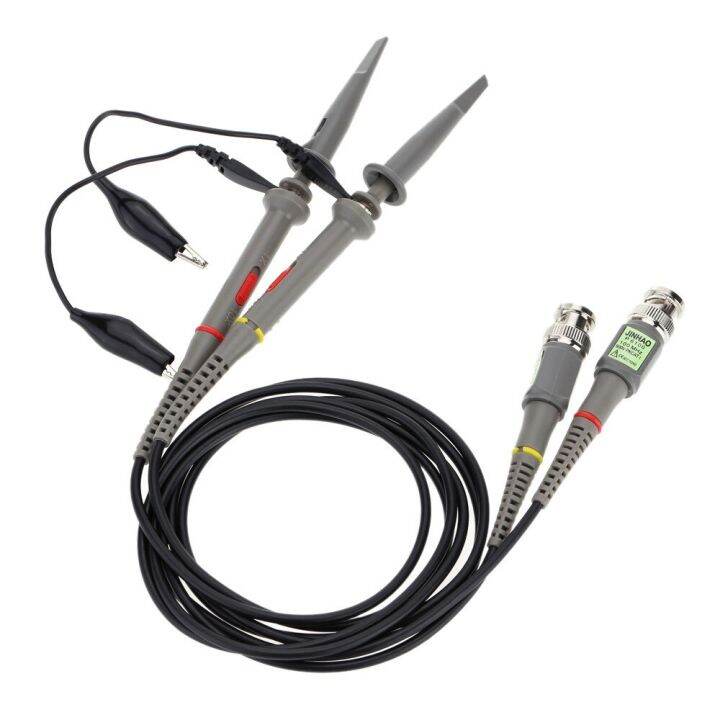 Hantek 2pcs P6100 Bnc Oscilloscope Probe Kit 100mhz 1x 10x Mayitr Clip