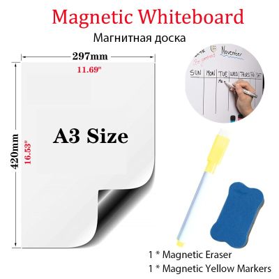 Magnetic Whiteboard PET Writing Dry Erase Film Boards Office School Supplies Presentation Fridge Stickers Memo Message Board