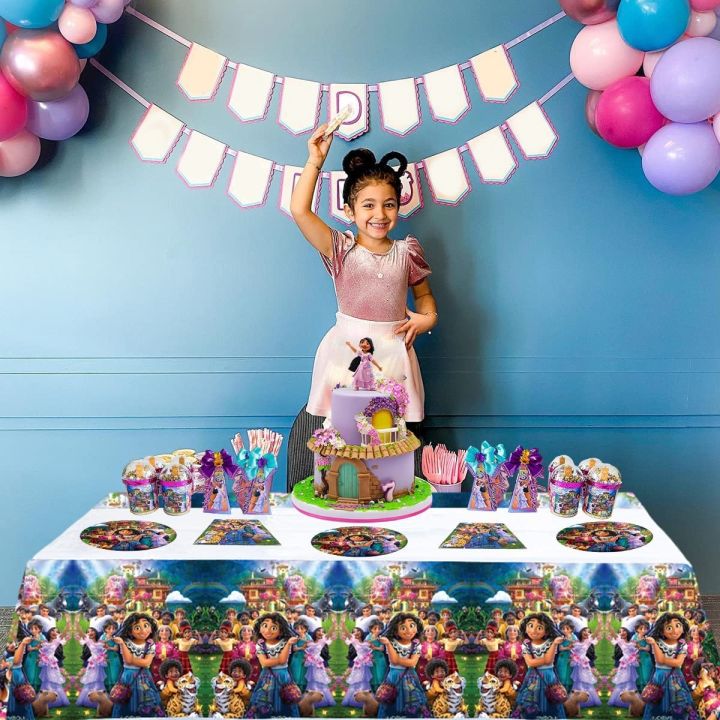 hot-lzliogwohiowo-537-disney-encanto-mirabel-birthday-party-ตกแต่ง-disposable-tableware-ถ้วยผ้าเช็ดปากสำหรับเด็กผู้หญิง-baby-shower-party-supplies