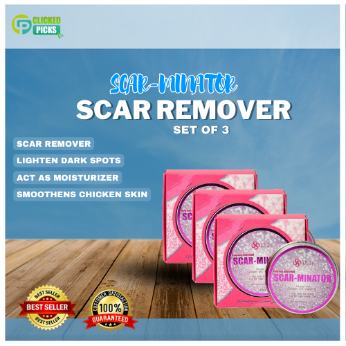 AUTHENTIC SCARMINATOR SCAR REMOVER(SET OF 3)/ PERFECT REMEDY FOR