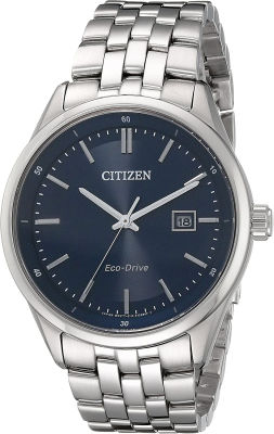 Citizen Eco-Drive Corso Mens Watch, Stainless Steel, Classic, Silver-Tone (Model: BM7251-53L)