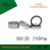 10pcslot 6903-2RS Bearing Thin Section 6903 2RS Ball Bearing 6903RS 17*30*7MM Deep Groove Ball Bearings