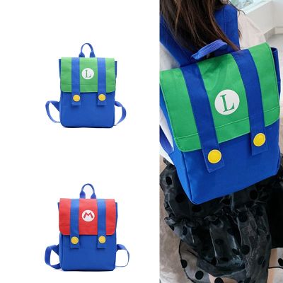 Cartoon Backpack Small Children School Bags Color Matching Breathable Waterproof Wear-resistant Zipper Kids Nylon Two Shoulders