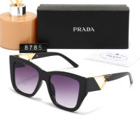 จุดแว่นกันแดด Prada ใหม่แว่นกันแดดกรอบสี่เหลี่ยมกลวงแว่นตาขาแว่นตาแว่นกันแดดป้องกันรังสียูวีอาทิตย์หลักฐานอาทิตย์แว่นตา