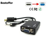 【cw】 New 1080P Male to Female Audio Video TV Converter Cable 0.2M