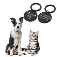 Personalized Pet Dog ID Tag Keychain Engraved Pet ID Name for Cat Puppy Dog Collar Tag Pendant Keyring Name Pets Accessories