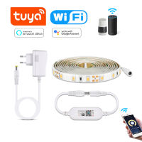 Tuya WIFI กันน้ำ LED Strip 2835 SMD 60 Ledsm ไฟ LED เทป1M 2M 3M 4M 5M ทำงานร่วมกับ Alexa Home Backlight Decor