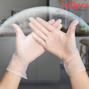 100 Chiếc Găng Tay Vinyl Dùng Một Lần Găng Tay Phục Vụ Thực Phẩm Làm Việc