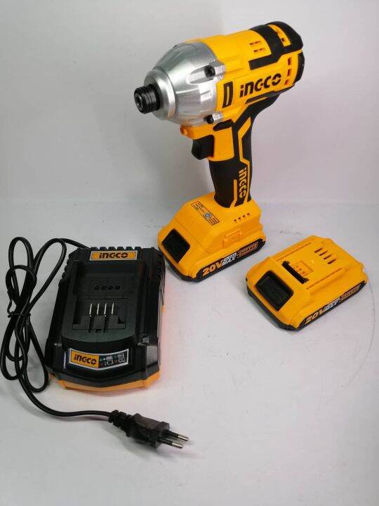 INGCO Brushless Impact Driver 20V CIRLI2002 (Yellow) Lazada PH