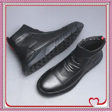 Mens dress sale boots black