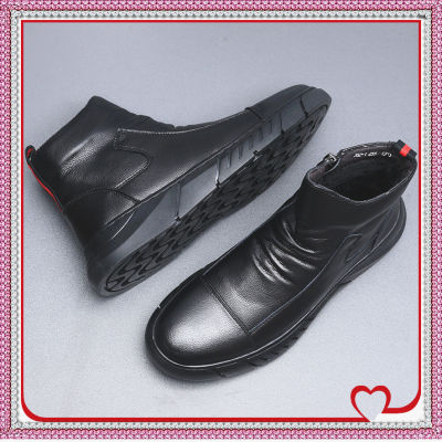 รองเท้าหนังสีดำอย่างเป็นทางการสำหรับผู้ชาย,รองเท้า Cacual สำหรับผู้ชายรองเท้าชุดเดรสสำหรับผู้ชายรองเท้าทางการสไตล์เกาหลีสำหรับผู้ชายรองเท้าหนังธุรกิจอังกฤษรองเท้าบูทหนังสำหรับผู้ชายรองเท้าบูทหุ้มข้อสำหรับผู้ชายรองเท้าบู้ทสีดำผู้ชาย