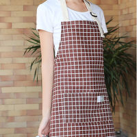 1 Pcs Brief Linen Man Women 4 Colors For Available Use Big Sizes Adjustable Kitchen Apron Suitable For Multi-scenario Use