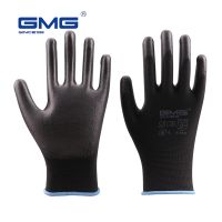 PU Safety Coatted Work Gloves Palm Coated Gloves Mechanic Working Gloves have CE Certificated EN388 Workers Protective Glove