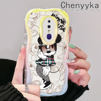 เคส Chenyyka สำหรับ OPPO F11 Pro A9X A9 2019เคสการ์ตูนแฟชั่นมินนี่เวฟชายแดนเคสโทรศัพท์โปร่งใสเนื้อครีมใหม่เคสกันกระแทกแบบใสนิ่มป้องกันเลนส์กล้องเคสซิลิโคน