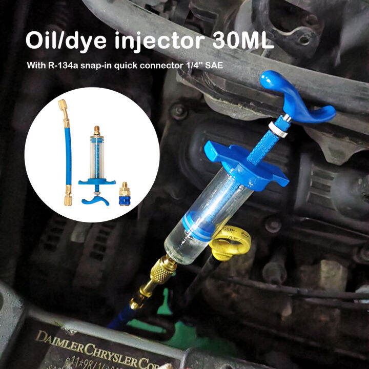 MB A/C Oil Injector R134A Refrigerant Oil Dye Injection Tool Quick