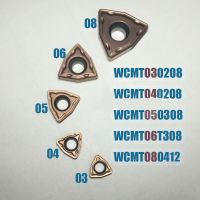 【❖New Hot❖】 luaozhan 10ชิ้น Wcmt040208 Wcmt030208 Wcmt050308 Wcmt080412 Wcmt06t308หัวตัด Cnc เครื่องกลึง Mesin Bubut Cnc เครื่องมือ