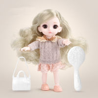 New 13 Movable Jointed BJD Dolls Cute Face 16cm Doll Baby Girl Dress Up Fashion Clothes Play House Toy Kids Toys for Girls Gift