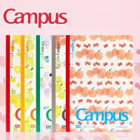 《   CYUCHEN KK 》5PCS KOKUYO Fruit Note Book Campus 8Mm Horizontal Line Book B5 Soft Surface Copy A5ไร้สาย Binding นักเรียนการเรียนรู้ Notepad