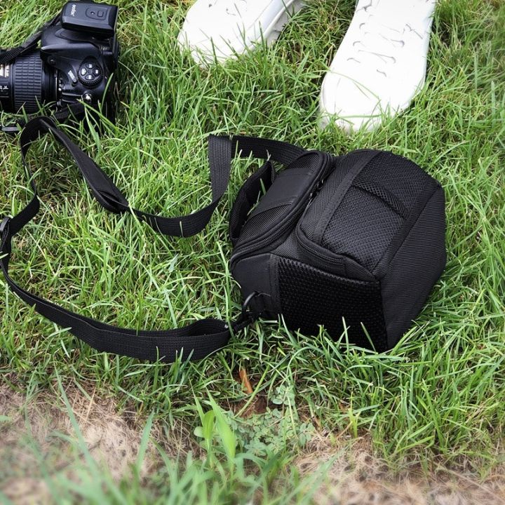 กระเป๋าสายรัดกล้องสะพายไหล่อุปกรณ์เสริมกล้องใส่อุปกรณ์ถ่ายภาพ-slr-dslr-พร้อมที่จับปรับขนาดได้มีซิปเหมาะสำหรับ-d40-nikon