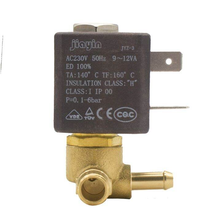 Jiayin JYZ-3 Normally Closed N/C 2/2 Way AC 230V 12VA G1/8" Brass Steam ...